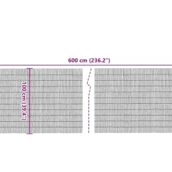 MAISON EXCLUSIVE - Clôture de jardin 600x100 cm roseau
