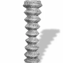 MAISON EXCLUSIVE - Clôture à mailles losangées acier galvanisé 15x1,5 m argenté