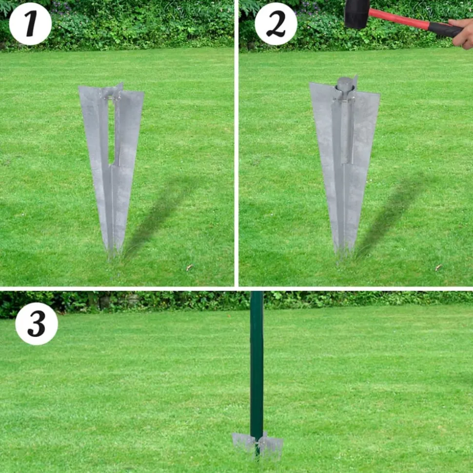 MAISON EXCLUSIVE - Clôture euro acier 25 x 1,7 m vert