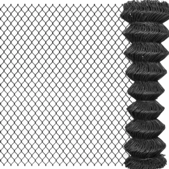 MAISON EXCLUSIVE - Clôture à mailles acier 15 x 1,5 m gris