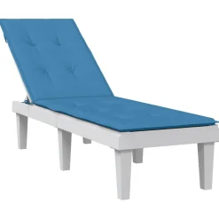 MAISON EXCLUSIVE - Coussin de chaise longue bleu mélangé (75+105) x 50 x 4 cm tissu