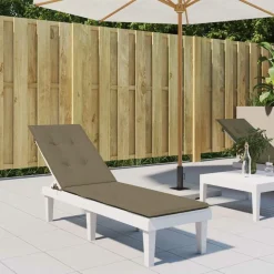 MAISON EXCLUSIVE - Coussin de chaise longue taupe mélangé (75+105) x 50 x 4 cm tissu