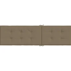 MAISON EXCLUSIVE - Coussin de chaise longue taupe mélangé (75+105) x 50 x 4 cm tissu