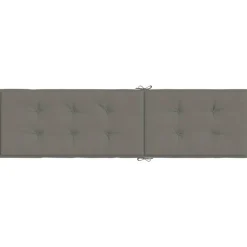 MAISON EXCLUSIVE - Coussin de chaise longue gris foncé mélangé (75+105) x 50 x 4 cm