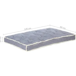 MAISON EXCLUSIVE - Coussin de canapé palette bleu 120x80x10 cm