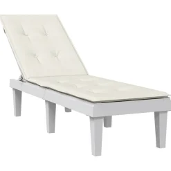 MAISON EXCLUSIVE - Coussin de chaise longue crème mélangé (75+105) x 50 x 4 cm