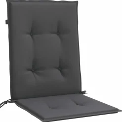 MAISON EXCLUSIVE - Coussins de chaise à dossier bas lot de 2 anthracite mélangé