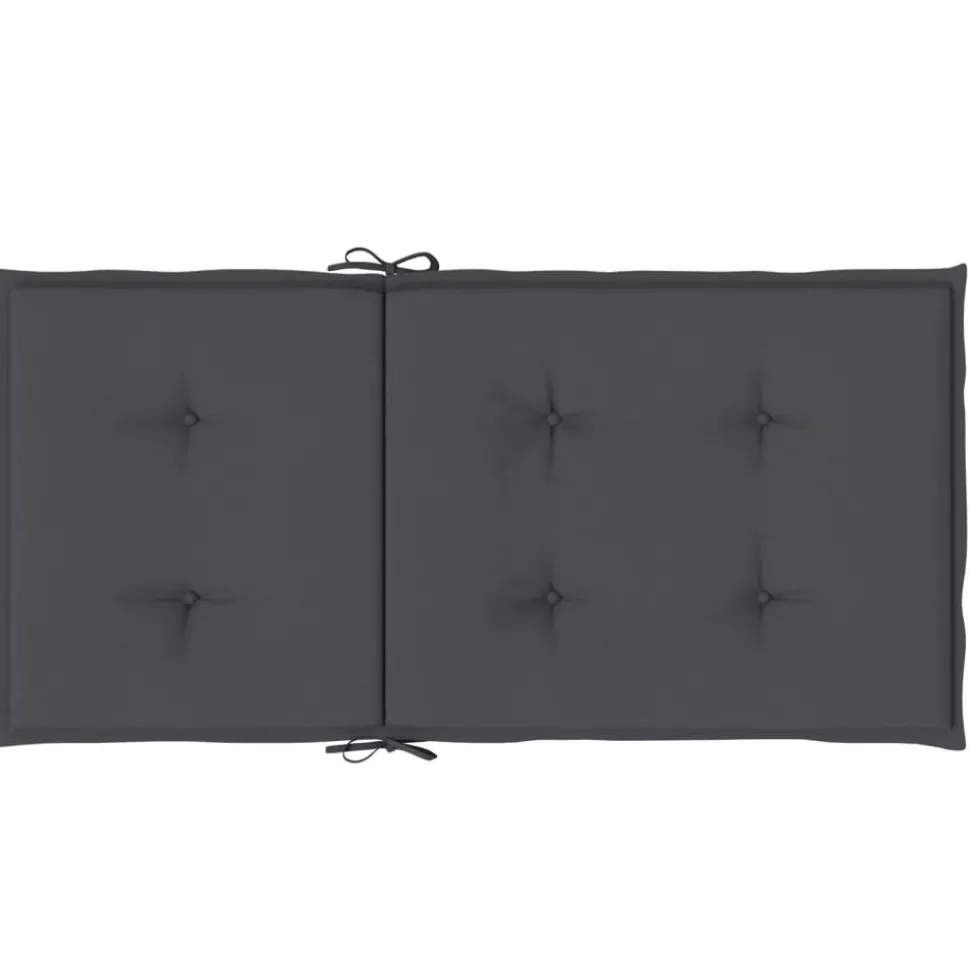 MAISON EXCLUSIVE - Coussins de chaise à dossier bas lot de 2 anthracite mélangé