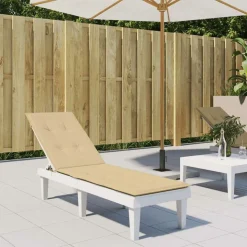 MAISON EXCLUSIVE - Coussin de chaise longue beige mélangé (75+105) x 50 x 4 cm tissu