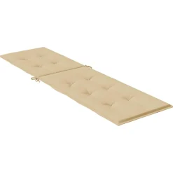 MAISON EXCLUSIVE - Coussin de chaise longue beige mélangé (75+105) x 50 x 4 cm tissu