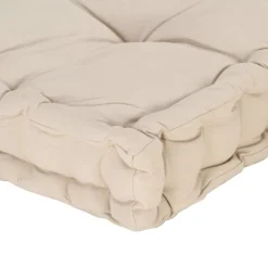MAISON EXCLUSIVE - Coussin de plancher de palette coton 120x40x7 cm beige