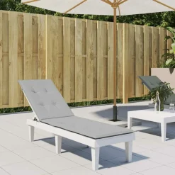 MAISON EXCLUSIVE - Coussin de chaise longue gris clair mélangé (75+105) x 50 x 4 cm