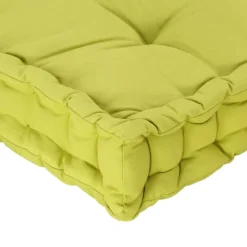 MAISON EXCLUSIVE - Coussin de plancher de palette coton 120x80x10 cm vert
