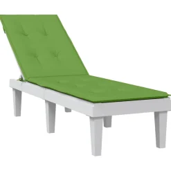 MAISON EXCLUSIVE - Coussin de chaise longue vert mélangé (75+105) x 50 x 4 cm tissu