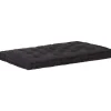 MAISON EXCLUSIVE - Coussin de plancher de palette coton 120x80x10 cm noir
