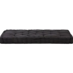 MAISON EXCLUSIVE - Coussin de plancher de palette coton 120x80x10 cm noir