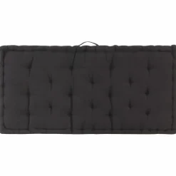 MAISON EXCLUSIVE - Coussin de plancher de palette coton 120x80x10 cm noir