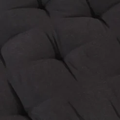 MAISON EXCLUSIVE - Coussin de plancher de palette coton 120x40x7 cm noir