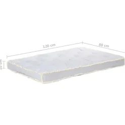 MAISON EXCLUSIVE - Coussin de canapé palette gris 120x80x10 cm