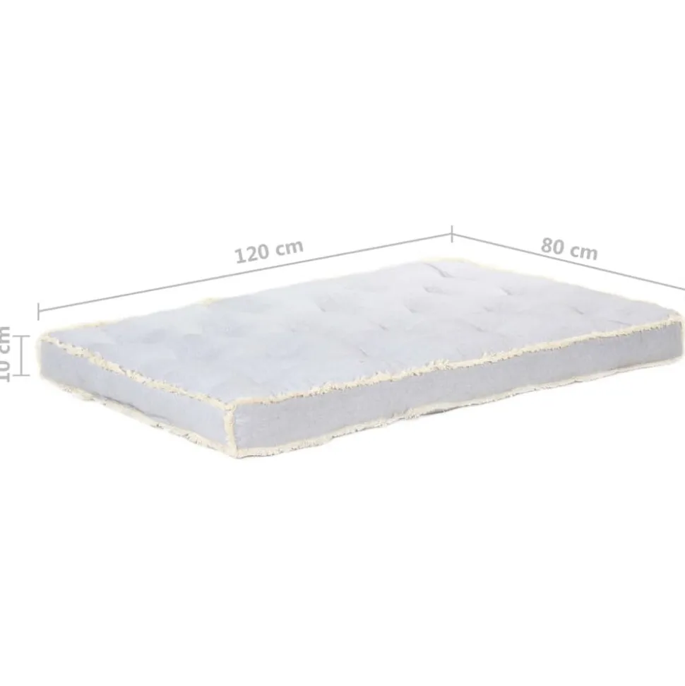 MAISON EXCLUSIVE - Coussin de canapé palette gris 120x80x10 cm