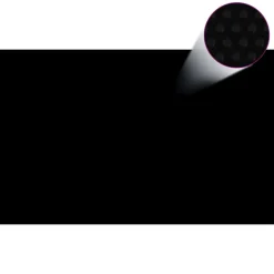 MAISON EXCLUSIVE - Couverture de piscine rectangulaire 800x500 cm pe noir