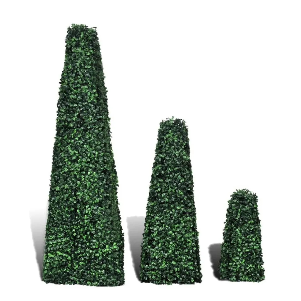 MAISON EXCLUSIVE - Ensemble de 3 buis formés artificiels pyramidaux