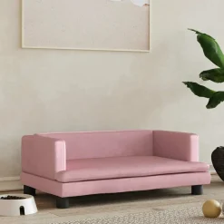 MAISON EXCLUSIVE - Lit pour chien rose 80x45x30 cm velours