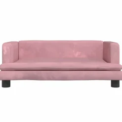 MAISON EXCLUSIVE - Lit pour chien rose 80x45x30 cm velours