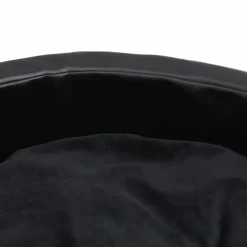 MAISON EXCLUSIVE - Lit pour chiens noir 99x89x21 cm peluche et similicuir