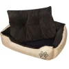 MAISON EXCLUSIVE - Lit pour chiens beige et marron xxl