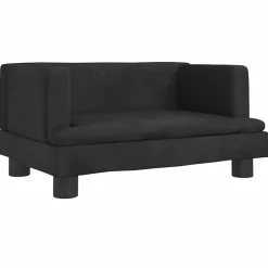 MAISON EXCLUSIVE - Lit pour chien noir 60x40x30 cm velours