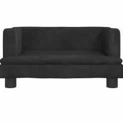 MAISON EXCLUSIVE - Lit pour chien noir 60x40x30 cm velours