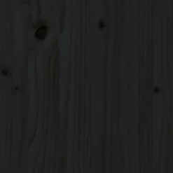 MAISON EXCLUSIVE - Lit pour chien noir 81x60x70 cm bois de pin solide