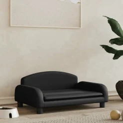 MAISON EXCLUSIVE - Lit pour chien noir 70x45x30 cm similicuir