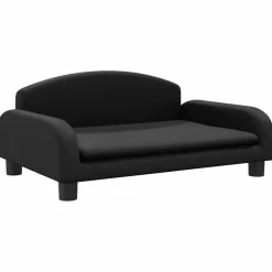 MAISON EXCLUSIVE - Lit pour chien noir 70x45x30 cm similicuir