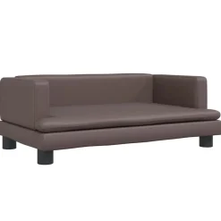 MAISON EXCLUSIVE - Lit pour chien marron 80x45x30 cm similicuir