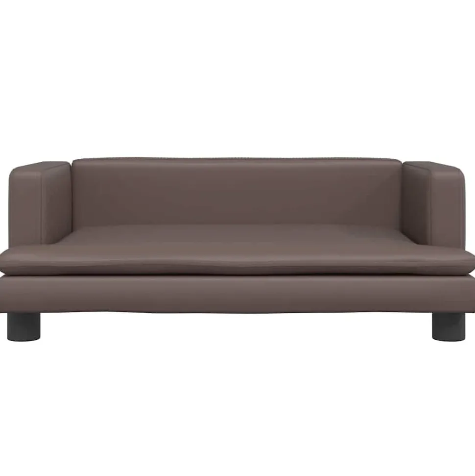 MAISON EXCLUSIVE - Lit pour chien marron 80x45x30 cm similicuir