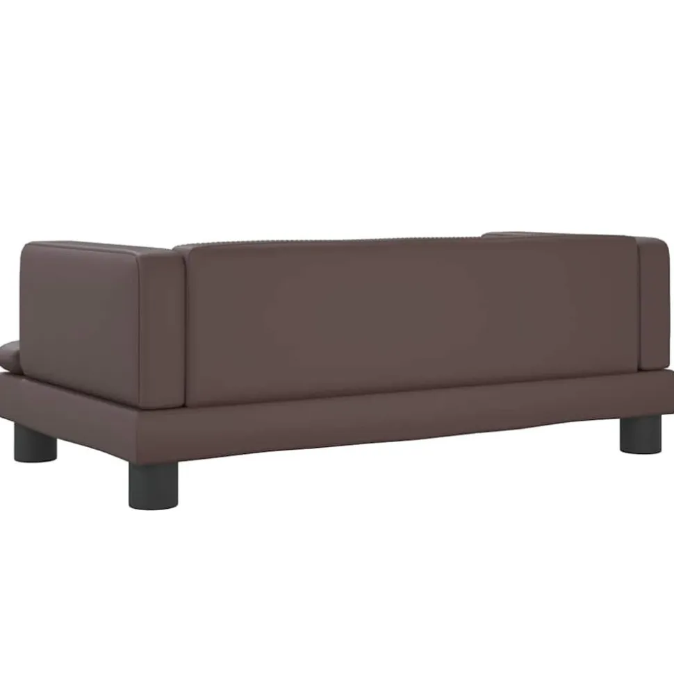MAISON EXCLUSIVE - Lit pour chien marron 80x45x30 cm similicuir