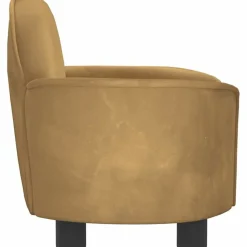 MAISON EXCLUSIVE - Lit pour chien marron 66x40x45 cm velours