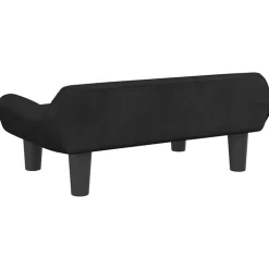 MAISON EXCLUSIVE - Lit pour chien noir 70x40x24 cm velours