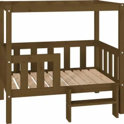 MAISON EXCLUSIVE - Lit pour chien marron miel 95,5x73,5x90 cm bois de pin solide