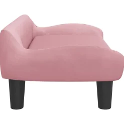 MAISON EXCLUSIVE - Lit pour chien rose 70x40x24 cm velours