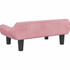 MAISON EXCLUSIVE - Lit pour chien rose 70x40x24 cm velours