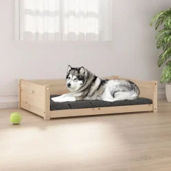 MAISON EXCLUSIVE - Lit pour chien 105,5x75,5x28 cm bois de pin solide
