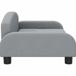 MAISON EXCLUSIVE - Lit pour chien gris clair 70x45x30 cm tissu