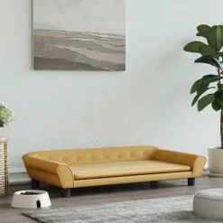 MAISON EXCLUSIVE - Lit pour chien marron 100x50x21 cm velours