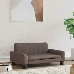 MAISON EXCLUSIVE - Lit pour chien marron 70x45x30 cm similicuir