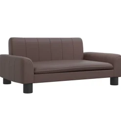 MAISON EXCLUSIVE - Lit pour chien marron 70x45x30 cm similicuir