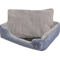 MAISON EXCLUSIVE - Lit pour chiens avec coussin rembourré taille m gris