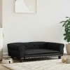 MAISON EXCLUSIVE - Lit pour chien noir 95x55x30 cm similicuir